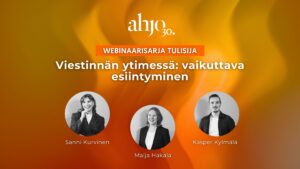 Webinaarisarja-Tulisija: vaikuttava esiintyminen